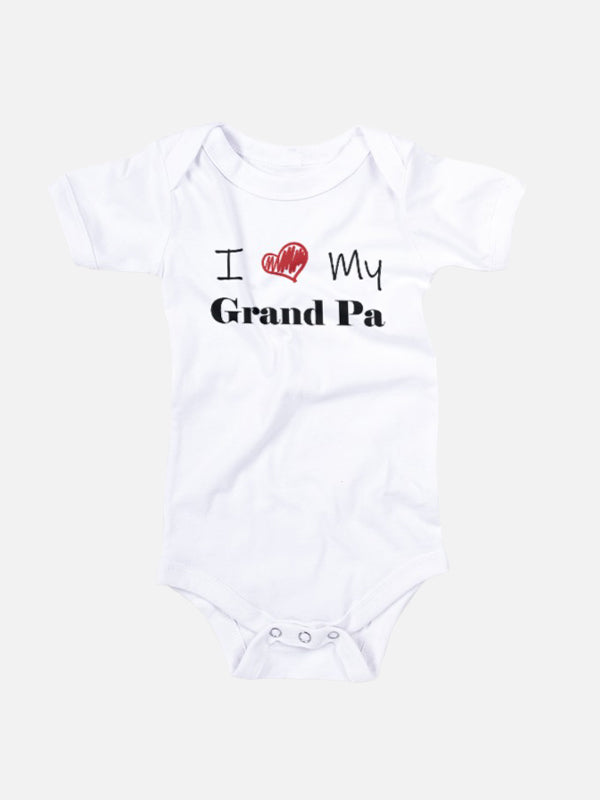 I ❤️ My Grandpa/Grandma Baby Onesies